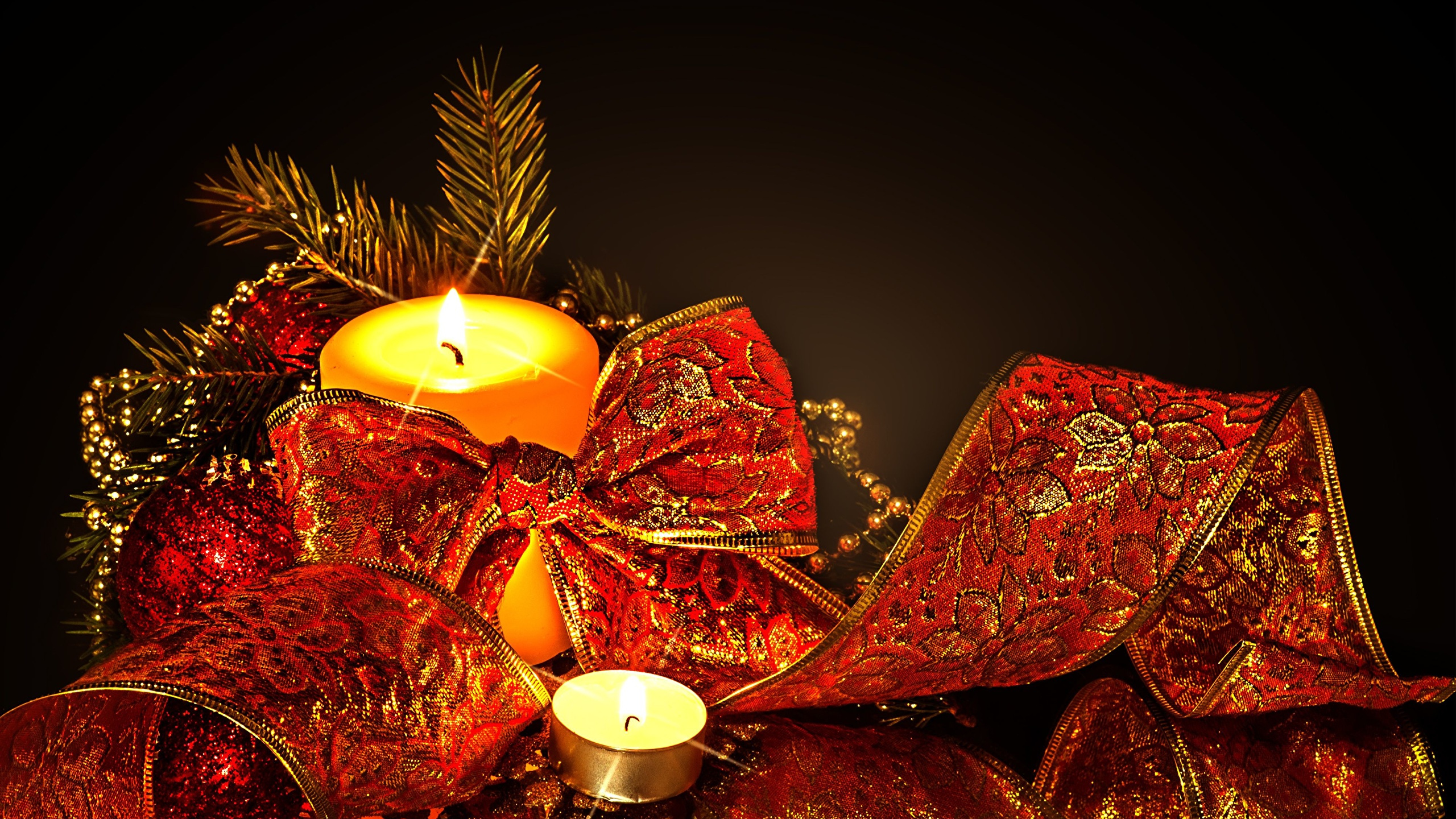 Nouvelle Année, Encore de la Vie, Éclairage, Décoration de Noël, Ornement de Noël. Wallpaper in 2560x1440 Resolution