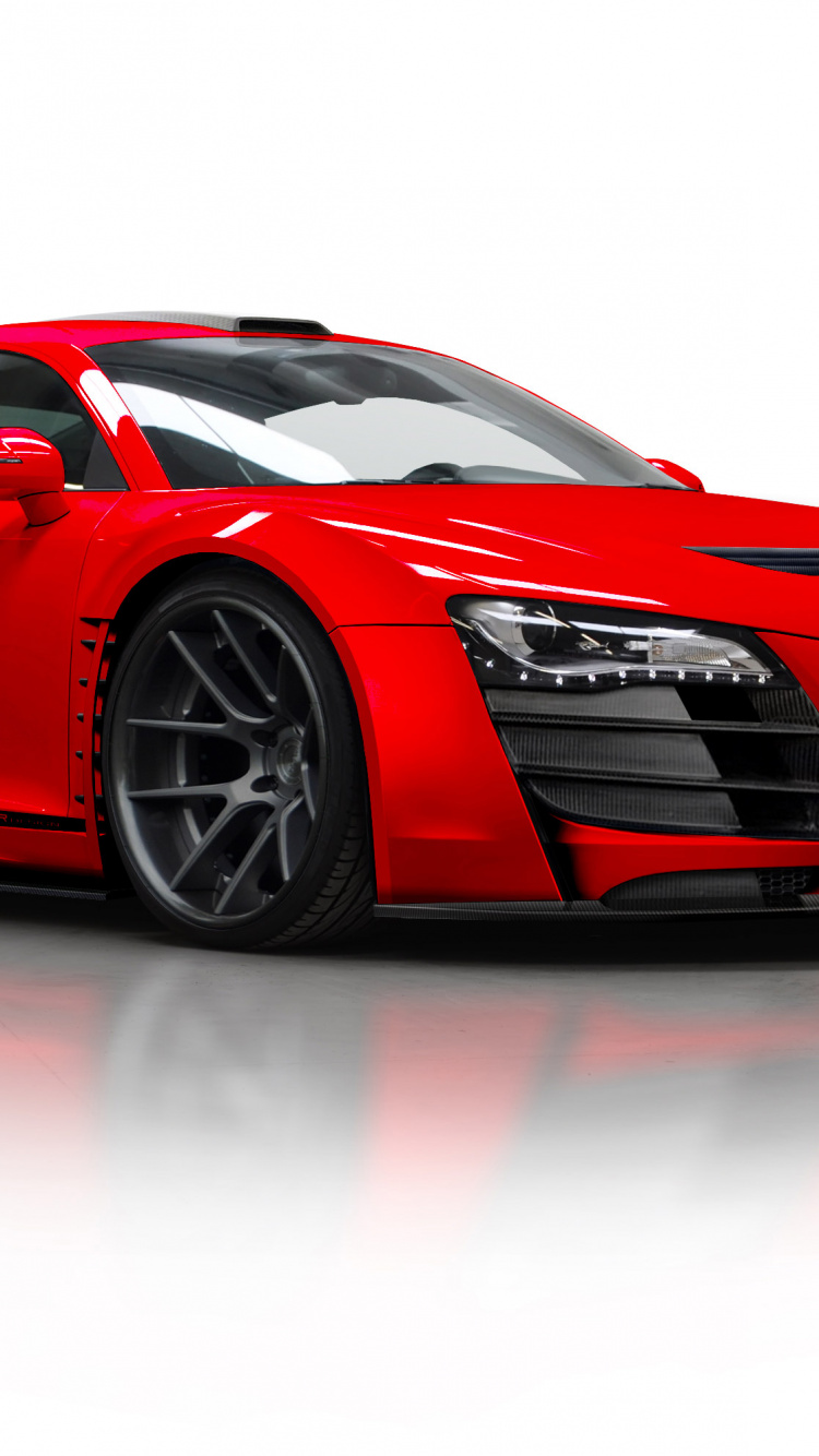 Roter Und Schwarzer Porsche 911. Wallpaper in 750x1334 Resolution