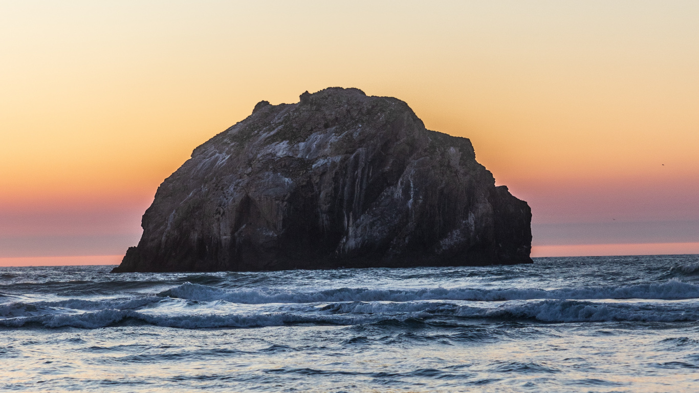 风波, 人体内的水, 大海, 海洋, 地平线 壁纸 1366x768 允许