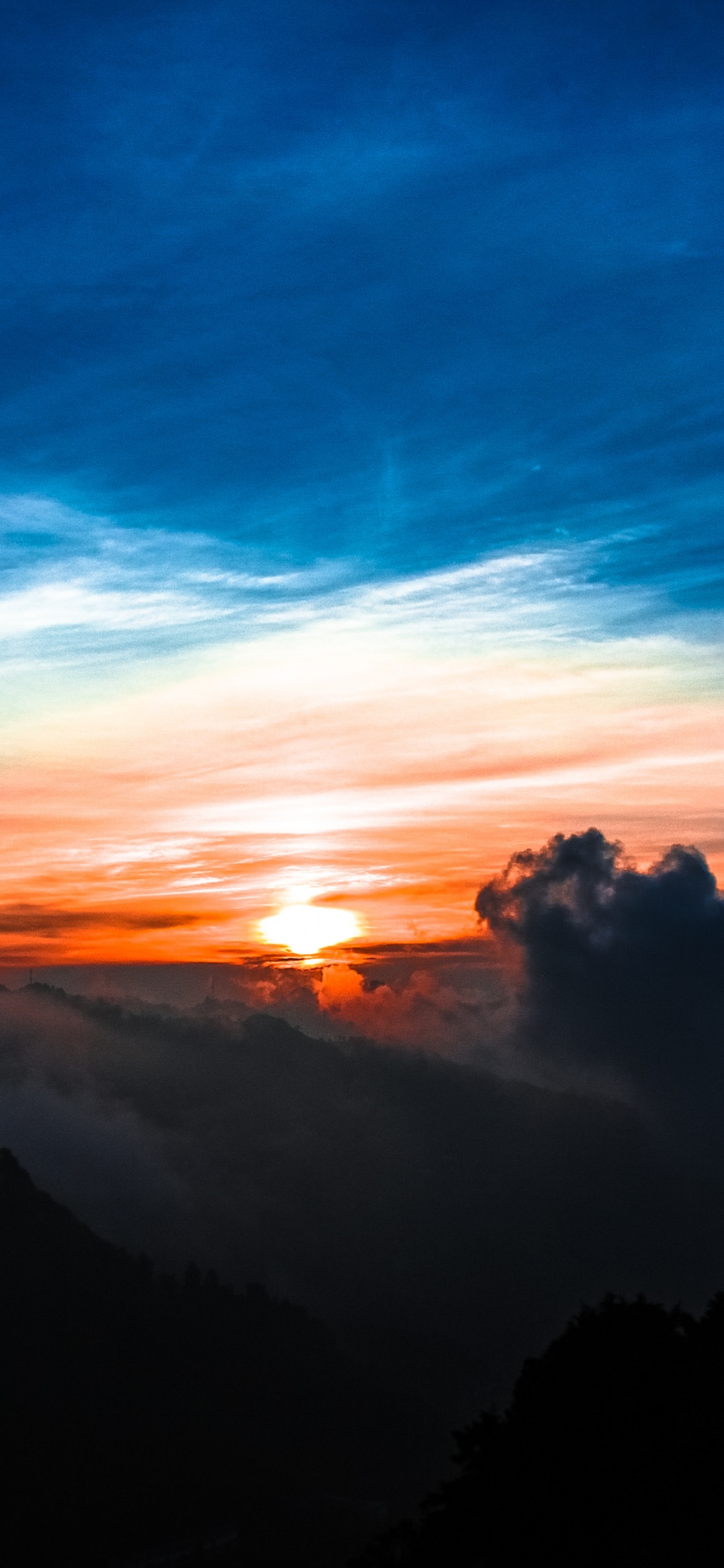 Naturaleza, Afterglow, Puesta, Mañana, Noche. Wallpaper in 1242x2688 Resolution