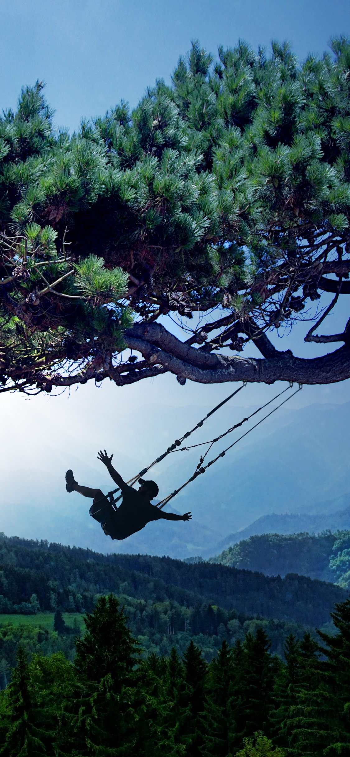 Nature, Végétation, Plantes Ligneuses, Station de Montagne, Ciel. Wallpaper in 1125x2436 Resolution