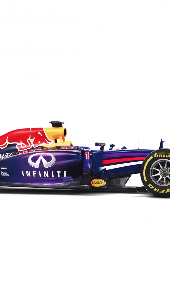 Blau Und Rot f 1 Rennwagen. Wallpaper in 720x1280 Resolution