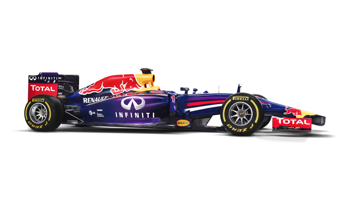 Blue and Red f 1 Race Car. Wallpaper in 1366x768 Resolution