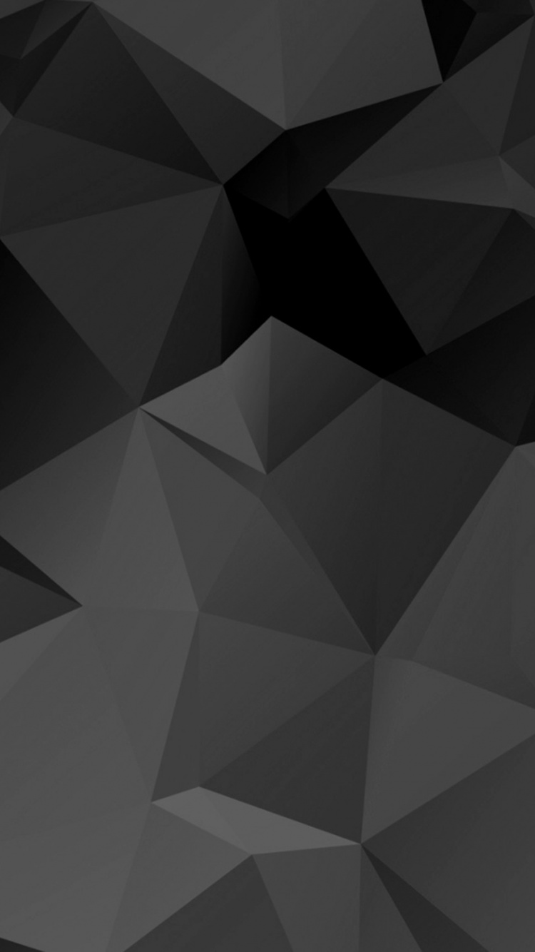 三角形, 黑色的, 对称, 黑色和白色的, 安卓 壁纸 750x1334 允许