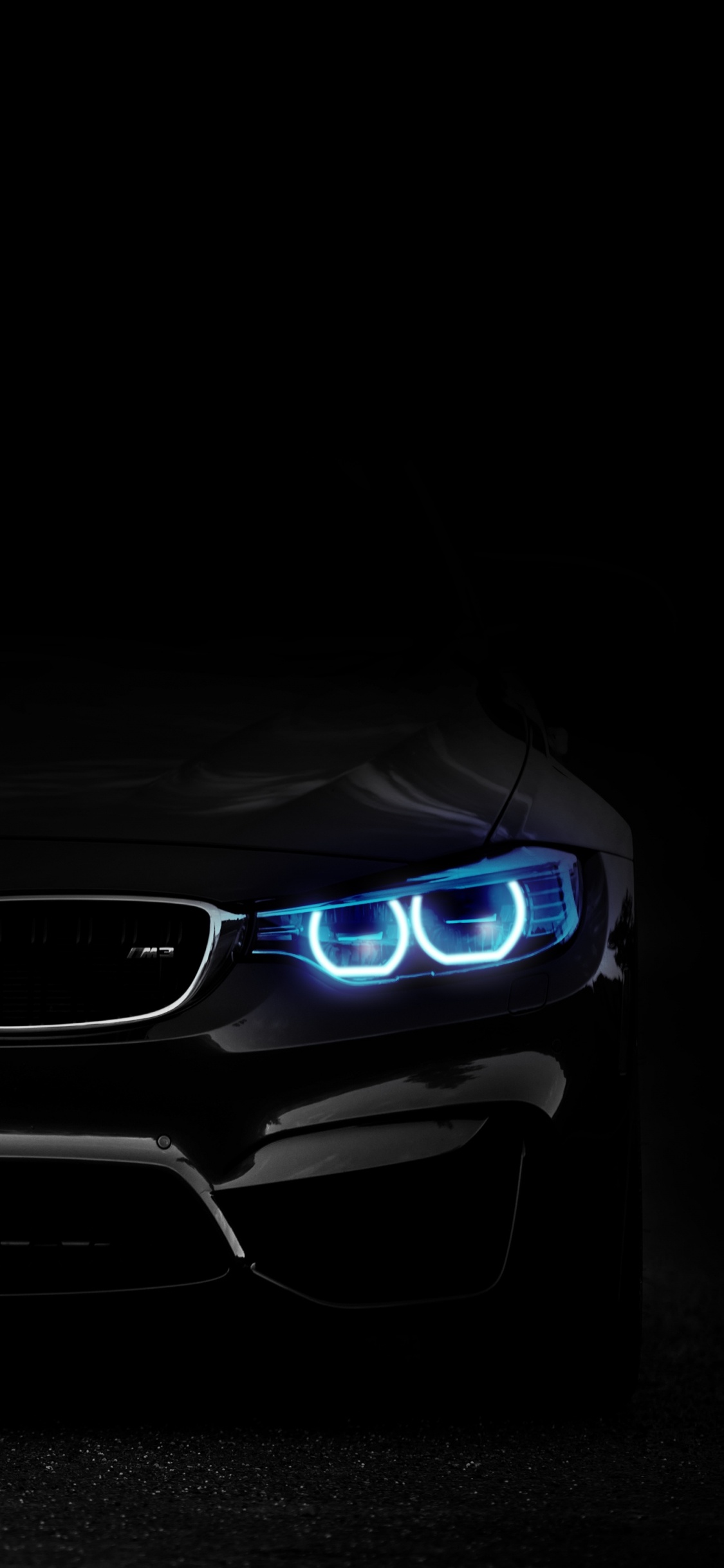 Negro Bmw m 3 Coupe. Wallpaper in 1125x2436 Resolution