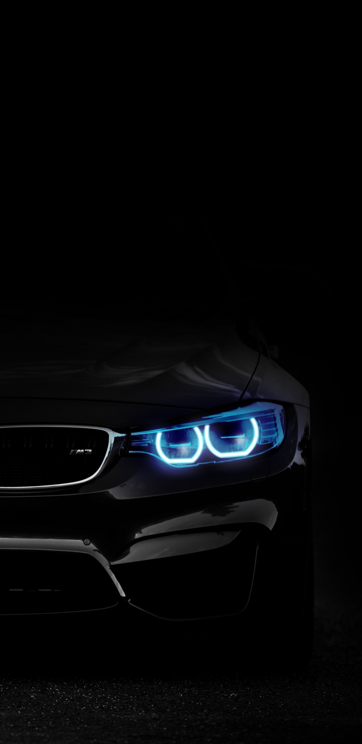 Negro Bmw m 3 Coupe. Wallpaper in 1440x2960 Resolution