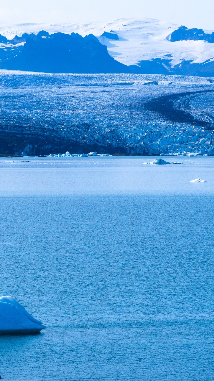 Arctic Ocean, Natural Landscape, Glacial Lake, Mountain, Polar Ice Cap. Wallpaper in 720x1280 Resolution