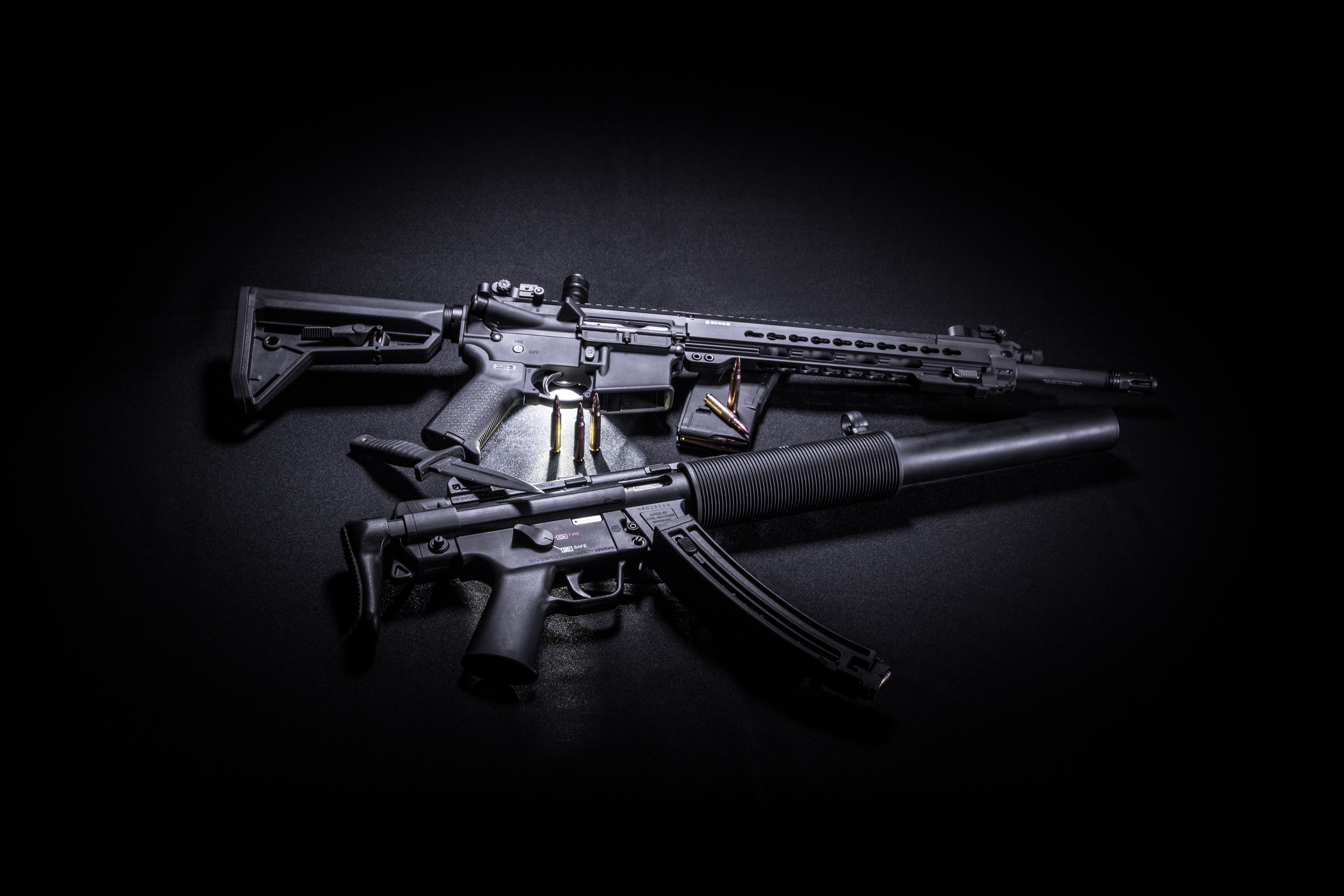 fondo de pantalla de rifle de asalto