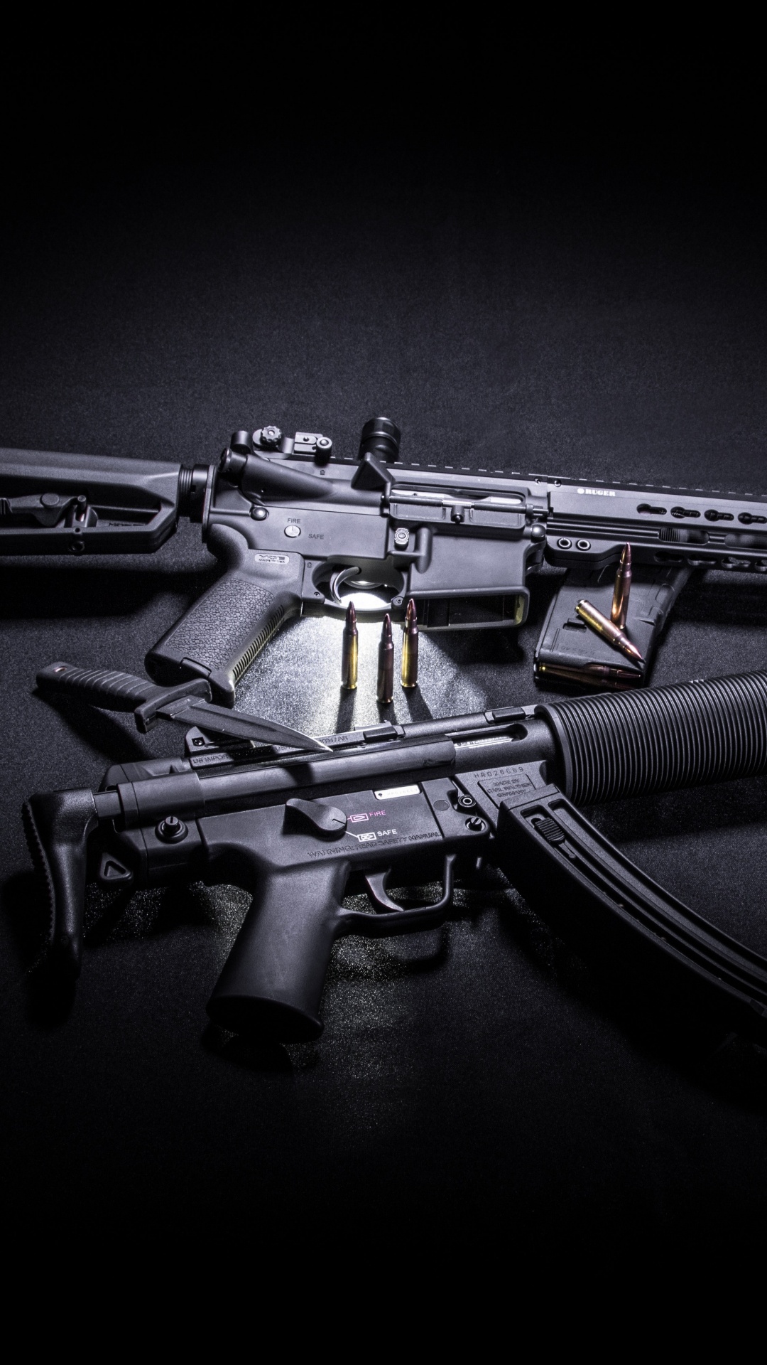 Gun, Firearm, Assault Rifle, Trigger, Gun Barrel. Wallpaper in 1080x1920 Resolution
