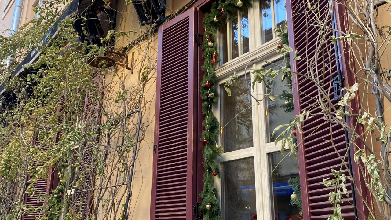 Immobilier, Bleu Majorelle, Bâtiment, Rameau, Mur. Wallpaper in 1280x720 Resolution