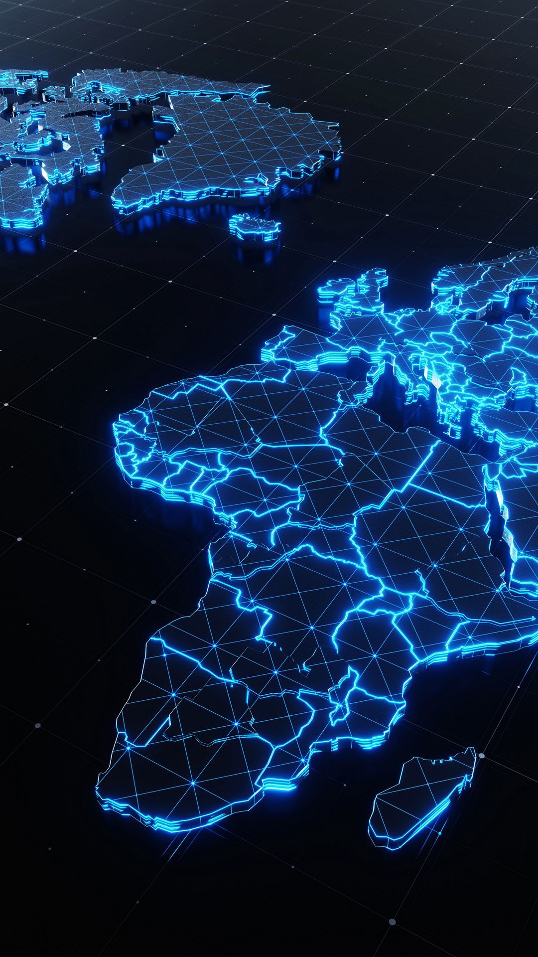 世界地图, 地图, 光, 气体, 电蓝色的 壁纸 1080x1920 允许