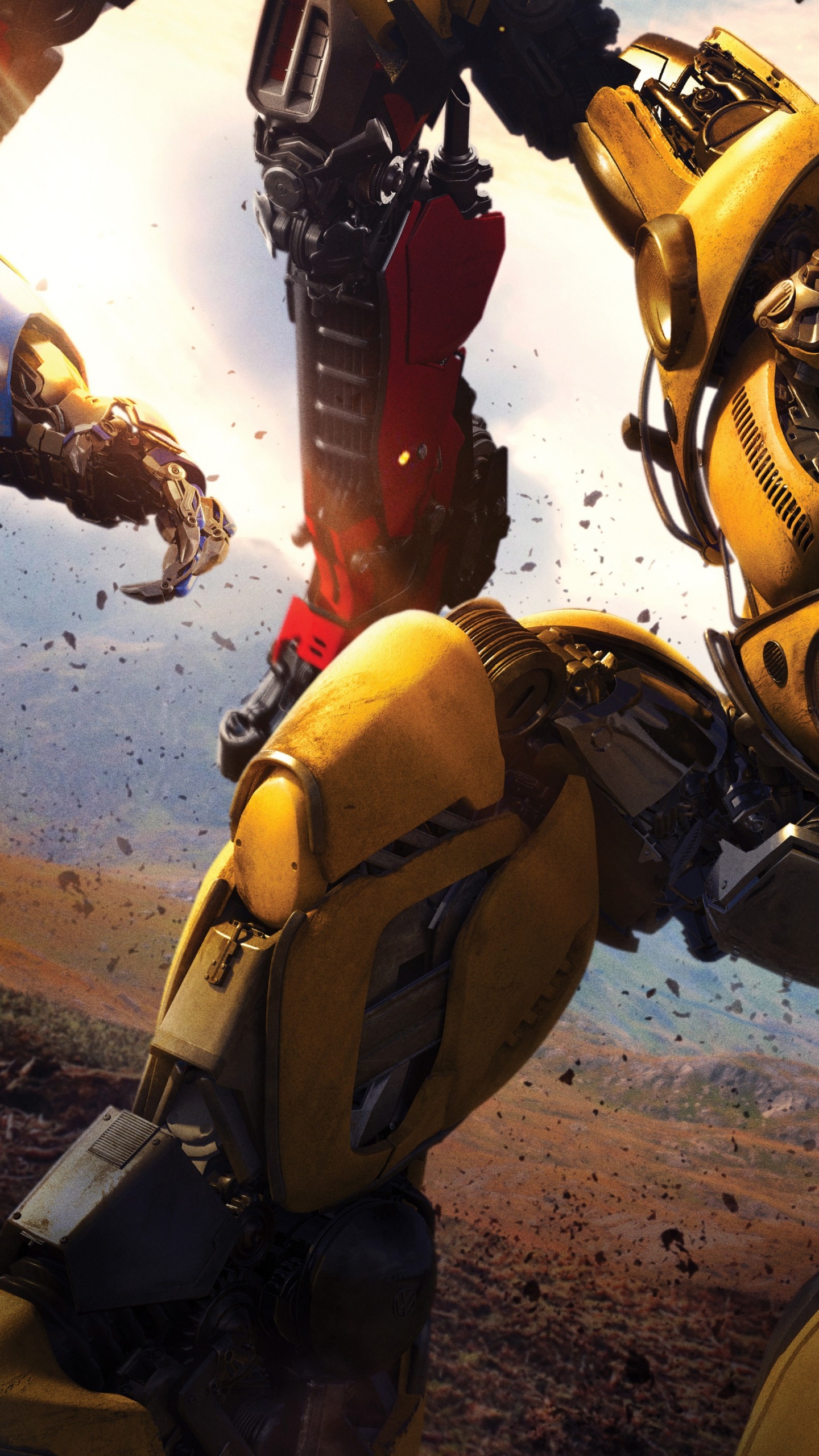 Robot, Bumblebee, Optimus Prime, Decepticon, Mecha. Wallpaper in 1440x2560 Resolution