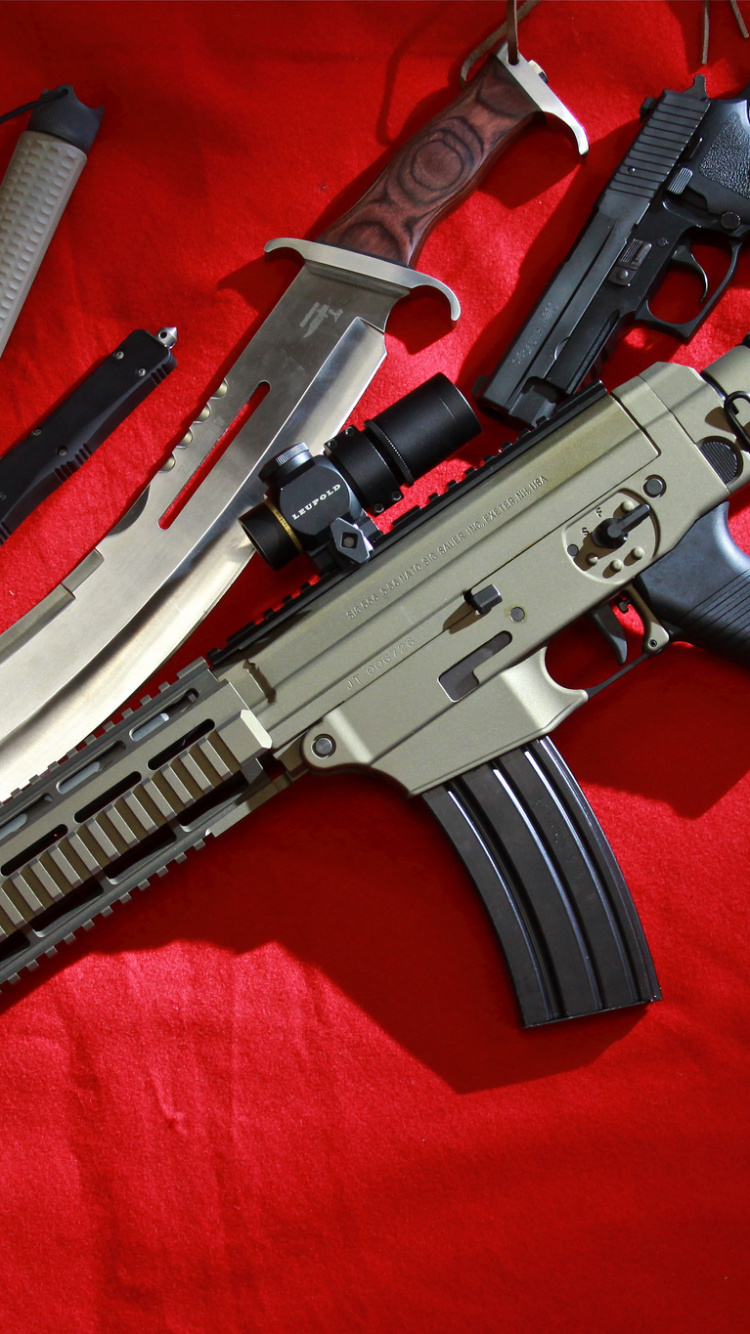Feuerwaffe, Gewehr, STURMGEWEHR, Trigger, Maschinengewehr. Wallpaper in 750x1334 Resolution