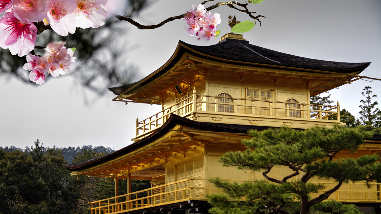 日本建筑, 寺庙, 神殿, 中国建筑, 工厂 壁纸 1280x720 允许