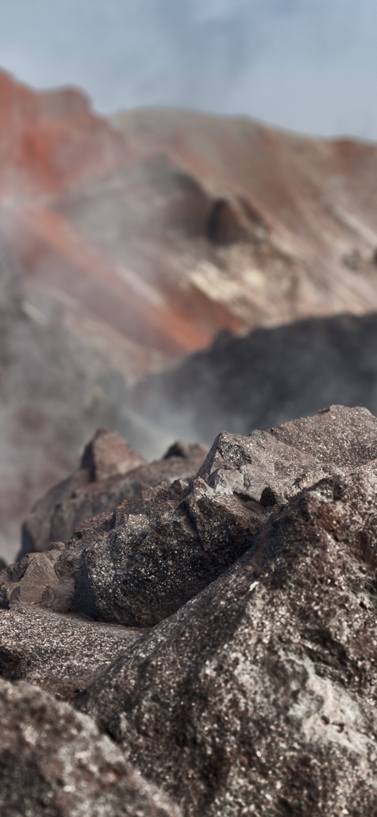 Gray Rock Formation During Daytime. Wallpaper in 1242x2688 Resolution