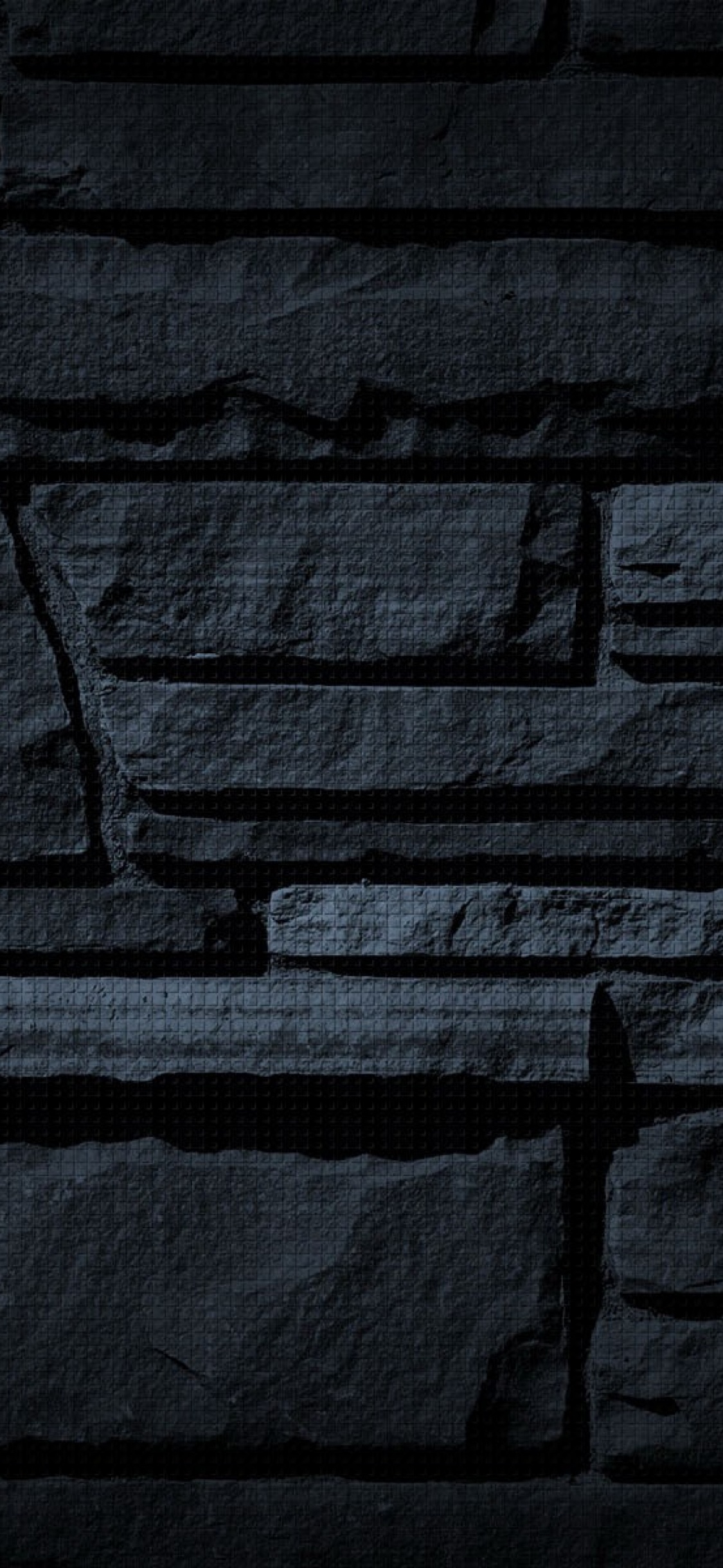 纹理, 黑色的, 砖, 石壁, 黑色和白色的 壁纸 1125x2436 允许