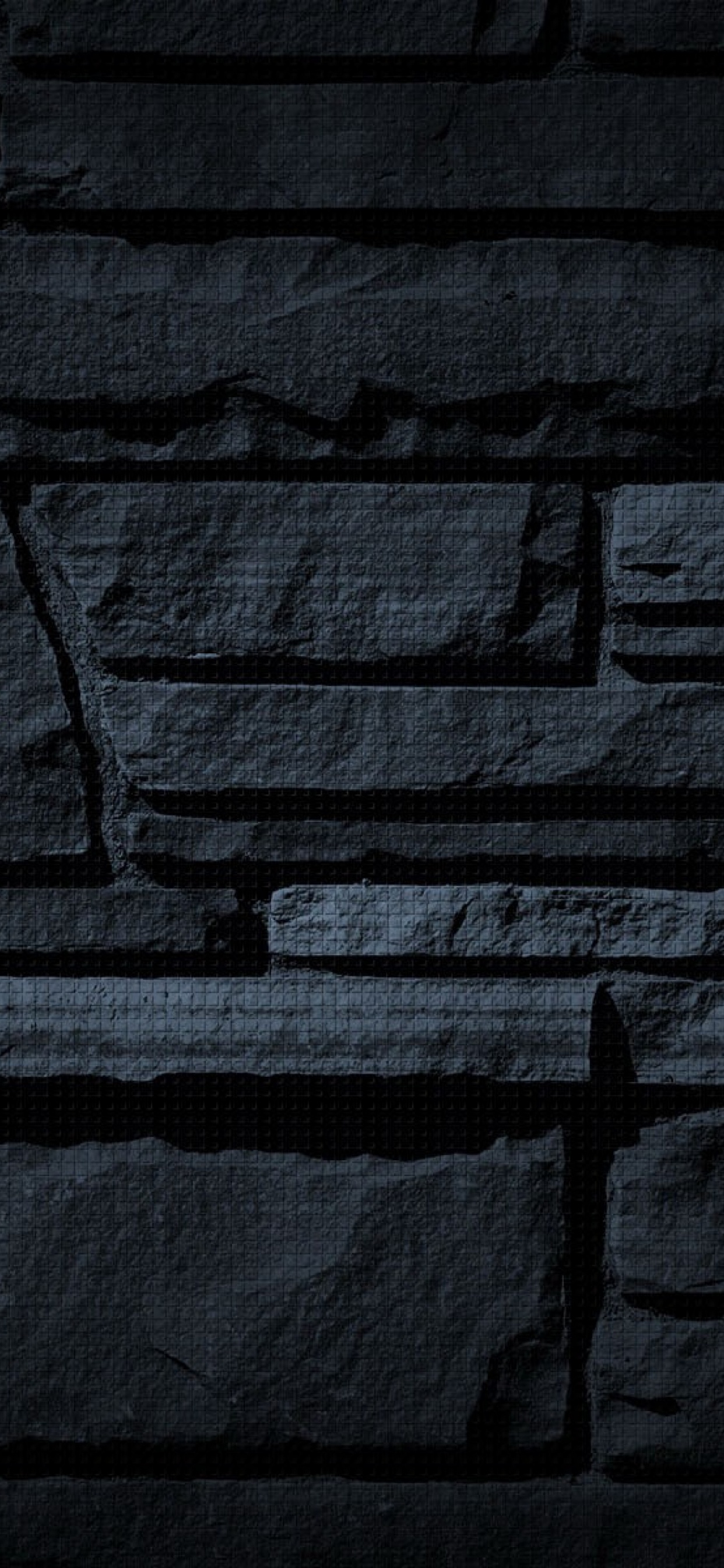 纹理, 黑色的, 砖, 石壁, 黑色和白色的 壁纸 1242x2688 允许