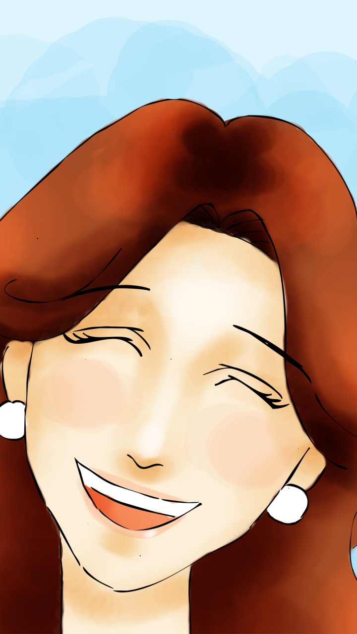 Smile, Face, Nose, Cartoon, Cheek. Wallpaper in 720x1280 Resolution