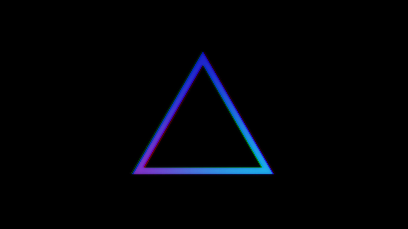 Purple and White Triangle Illustration. Wallpaper in 1366x768 Resolution