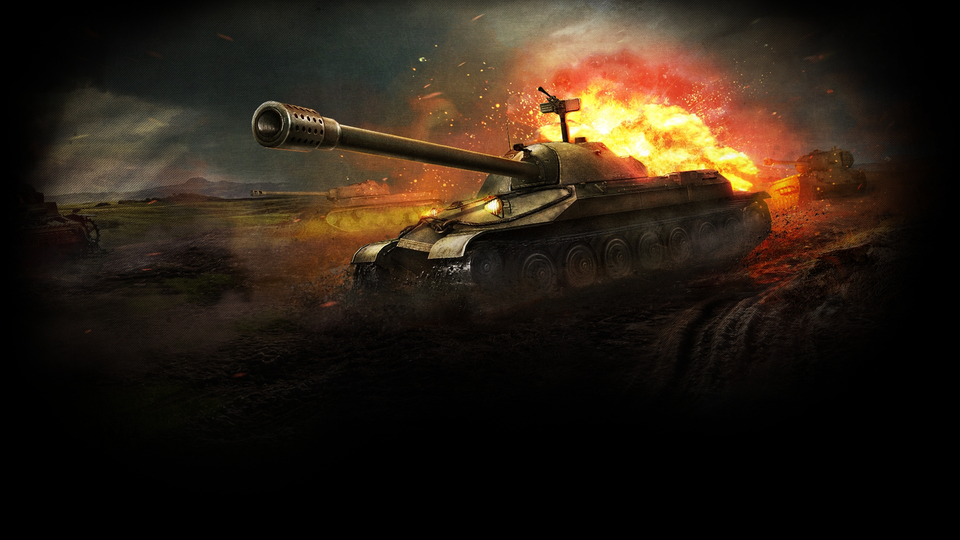 World of Tanks, Véhicule de Combat, Fumeur. Wallpaper in 1920x1080 Resolution