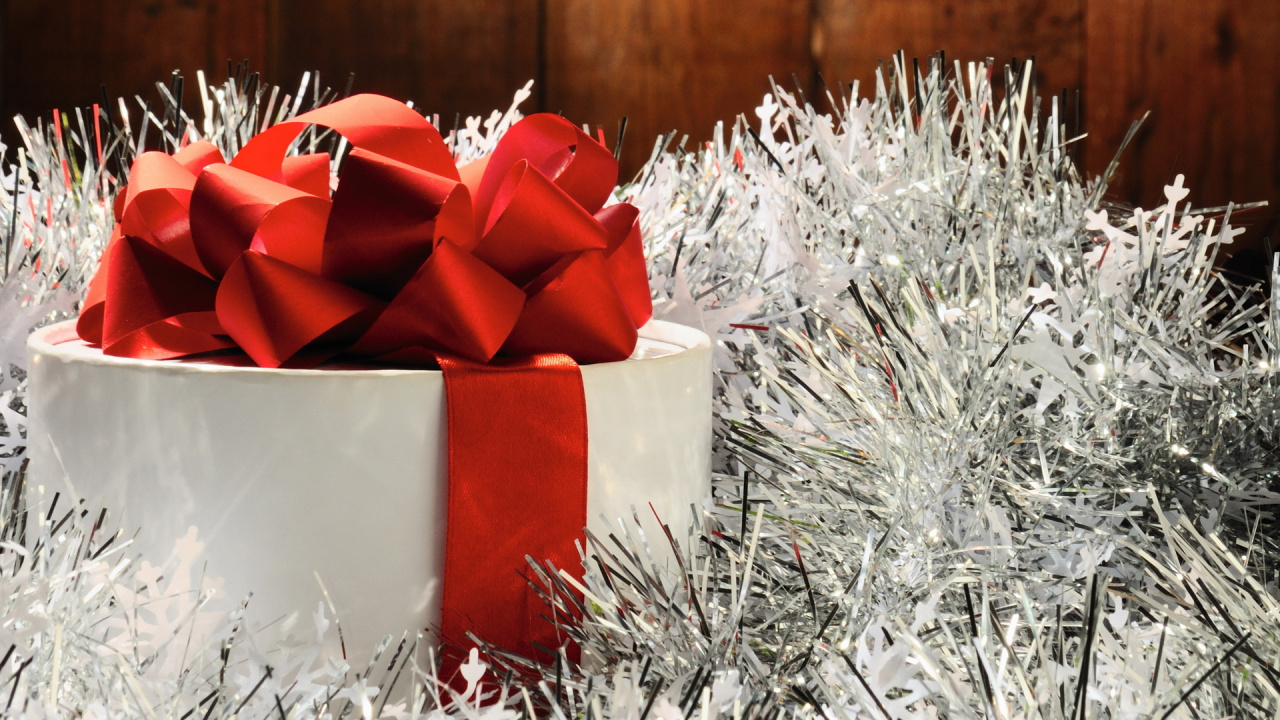 Décoration de Noël, Nouvelle Année, Ornement de Noël, Red, Design Floral. Wallpaper in 1280x720 Resolution