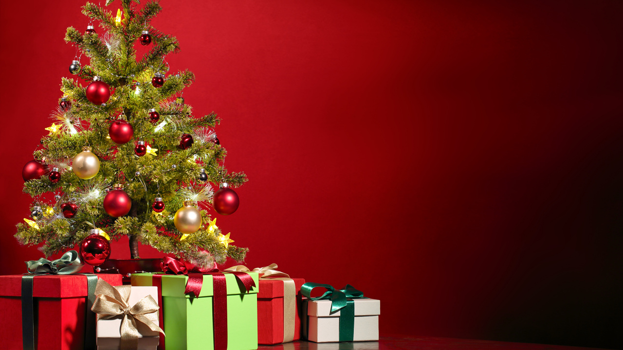 Download 1280x720 Wallpaper Christmas Tree, Christmas Day, Fir, Christmas Decoration, Christmas Christmas Tree, Christmas Day, Fir, Christmas Decoration, Christmas. Wallpaper in 1280x720 Resolution