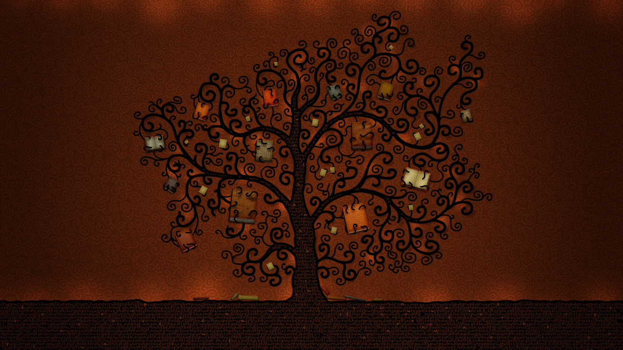 Schwarz-Weiß-Blumenherzillustration. Wallpaper in 1280x720 Resolution