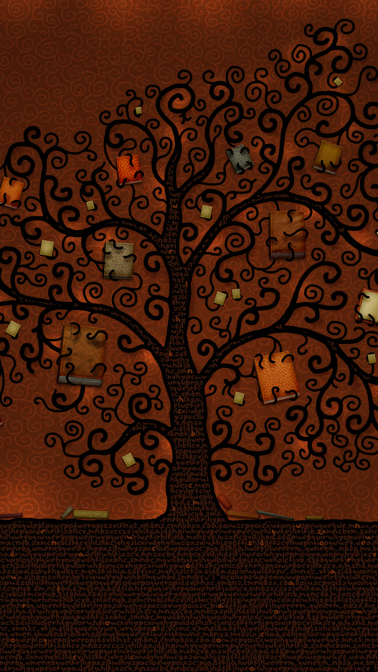 Schwarz-Weiß-Blumenherzillustration. Wallpaper in 750x1334 Resolution