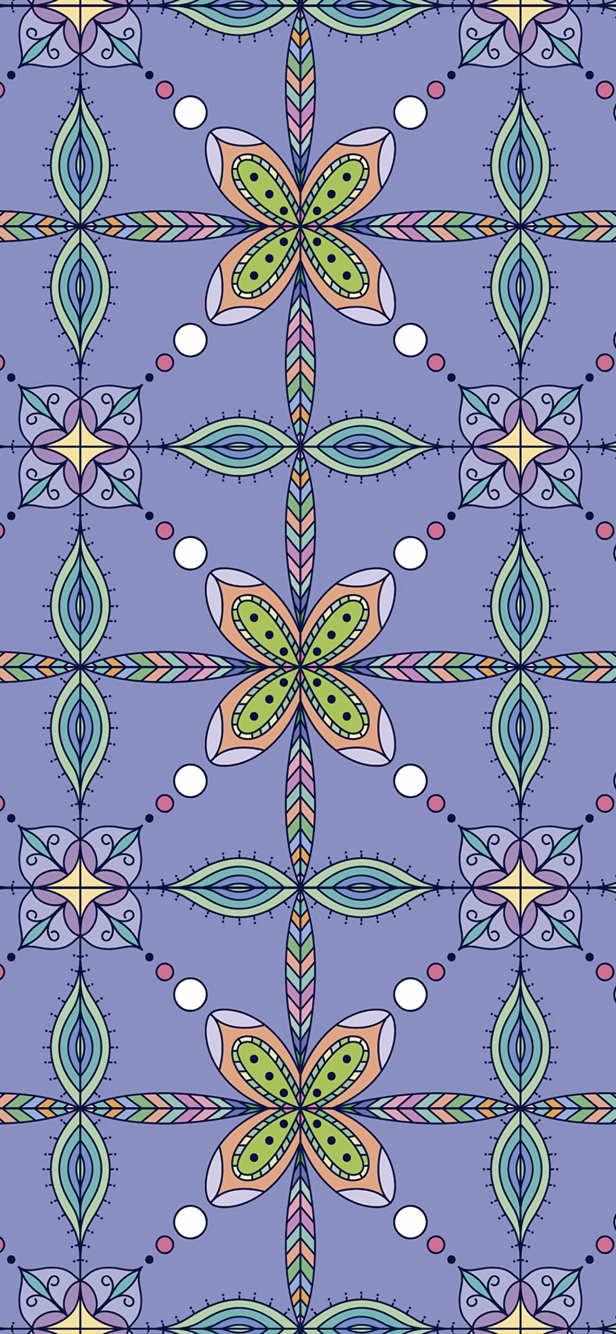 Textil Floral Azul y Blanco. Wallpaper in 1242x2688 Resolution