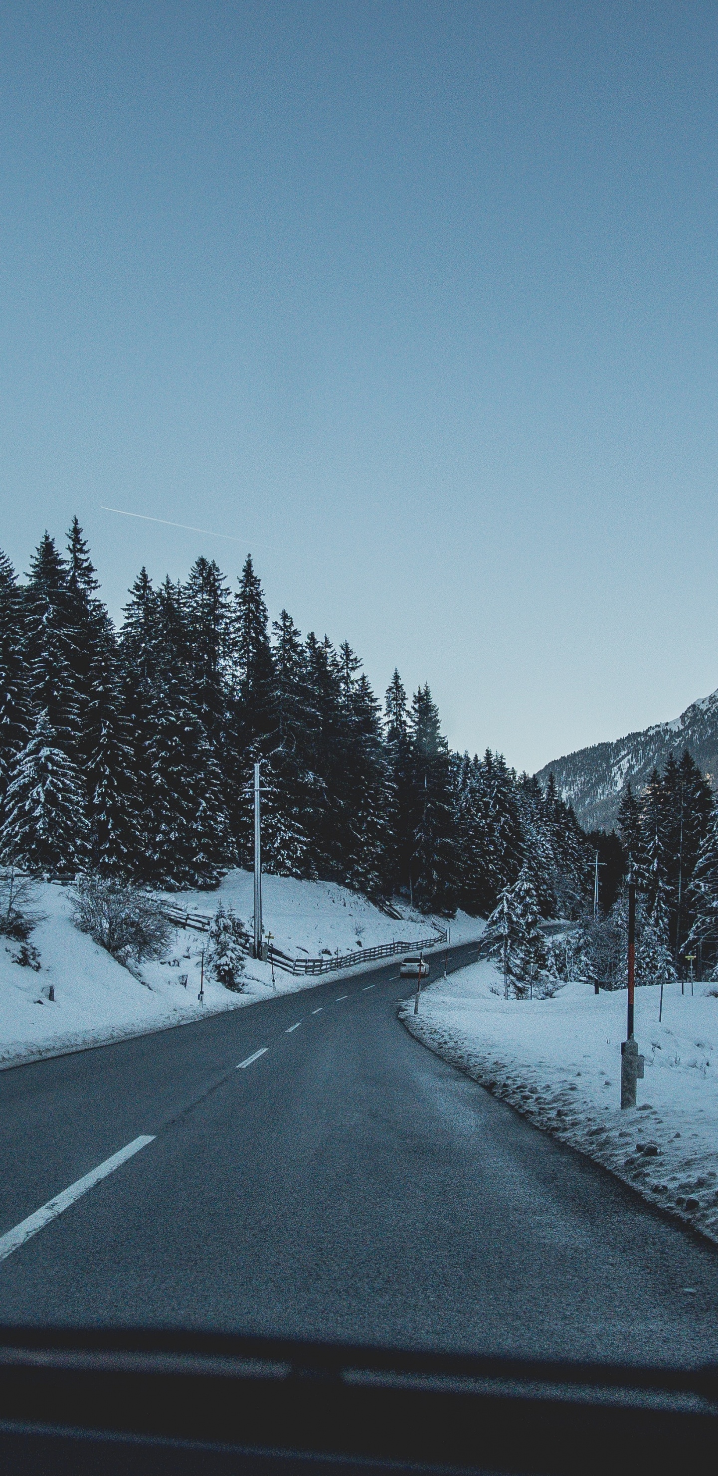 Snow, Plant, Mountain, Automotive Tire, Natural Landscape. Wallpaper in 1440x2960 Resolution