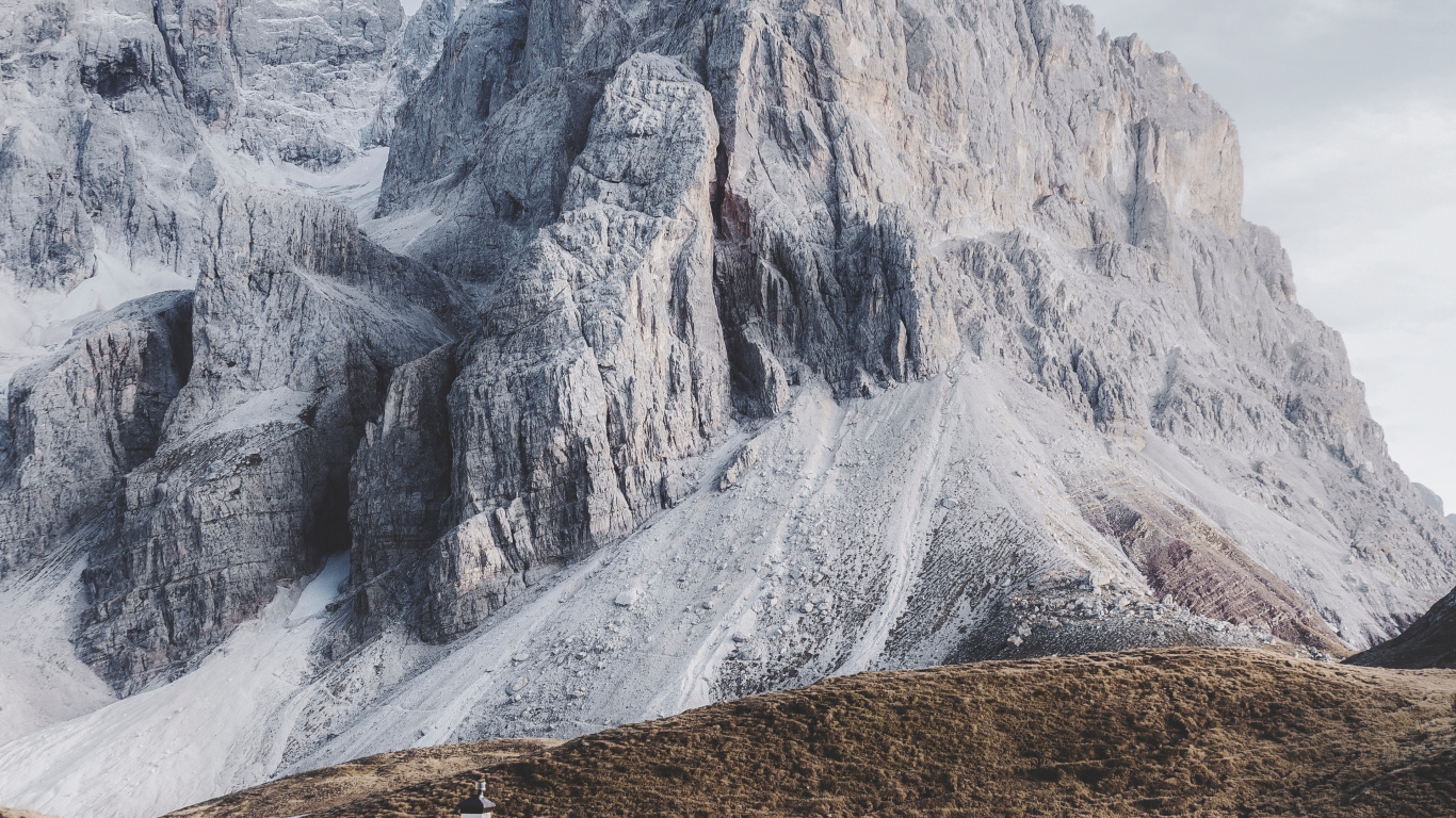 Alpen, Himmel, Gelände, Bergkette, Natur. Wallpaper in 1366x768 Resolution