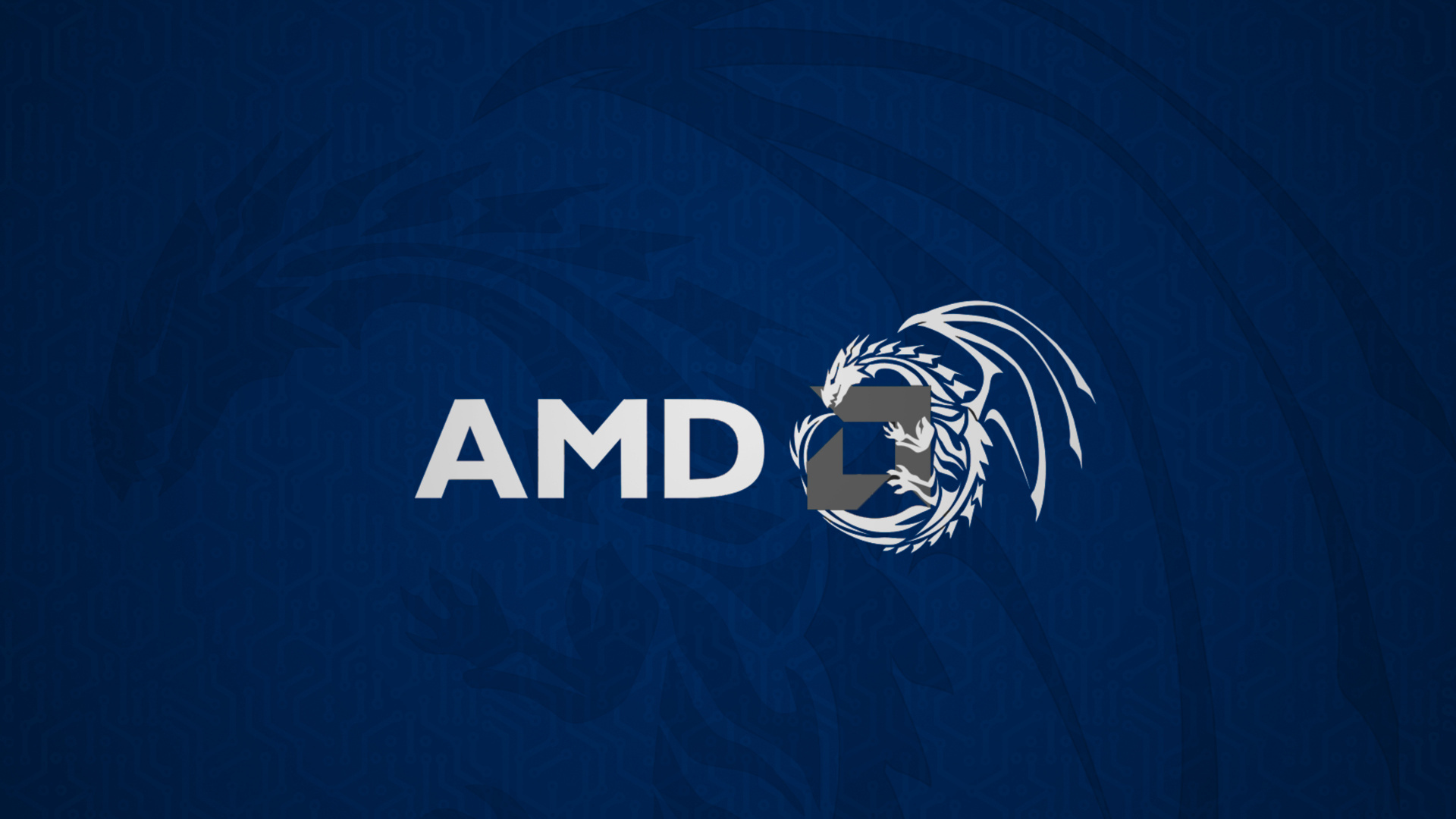 Advanced Micro Devices, Logo, Brand, Graphics, Electric Blue. Wallpaper in 1920x1080 Resolution