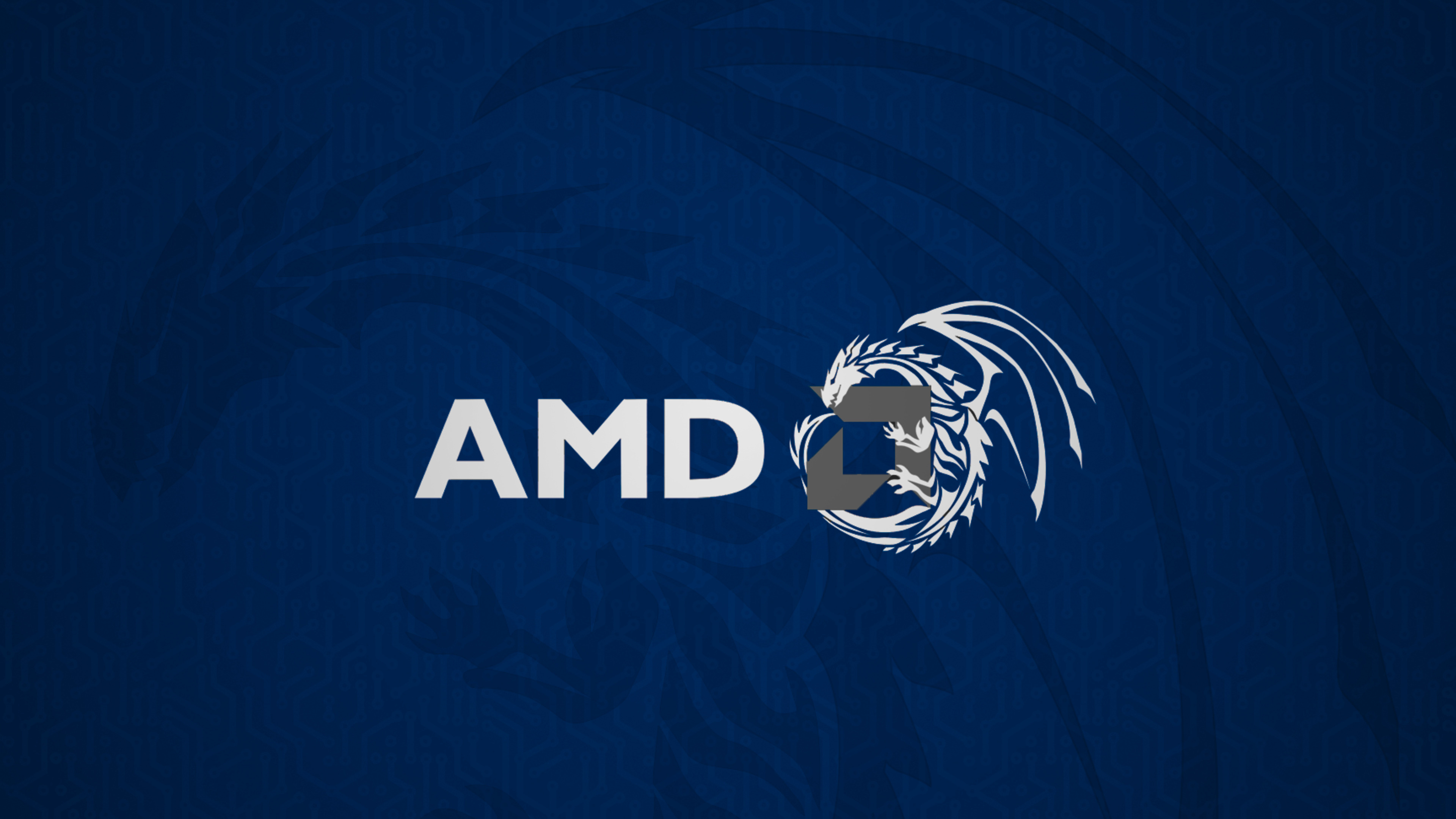 Advanced Micro Devices, Logo, Graphique, Marque, ATI Technologies. Wallpaper in 3840x2160 Resolution