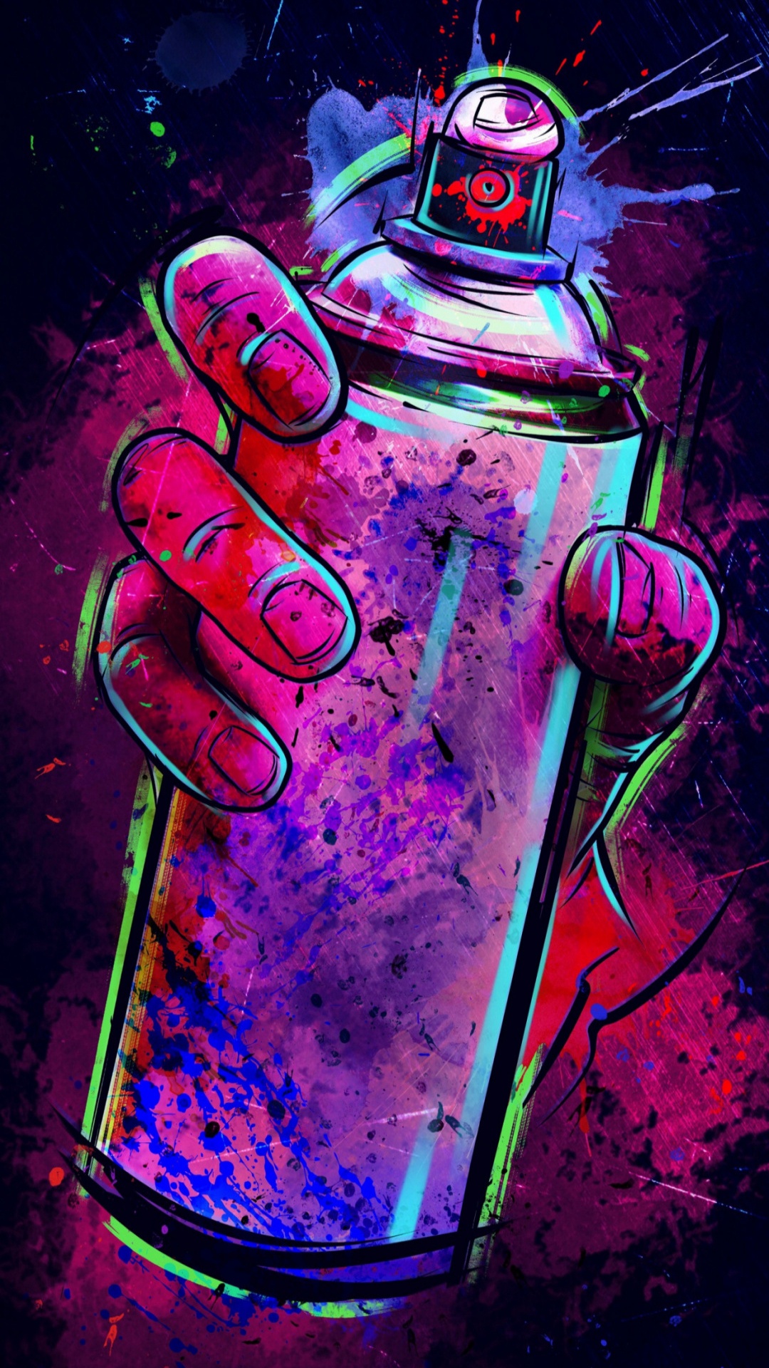 Peinture en Aérosol, Distributeur D'aérosol, Peinture, Graffiti, Mur. Wallpaper in 1080x1920 Resolution