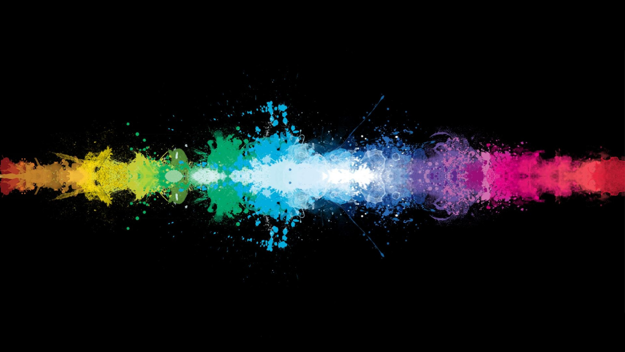 Rosa Grüne Und Blaue Lichter. Wallpaper in 1280x720 Resolution