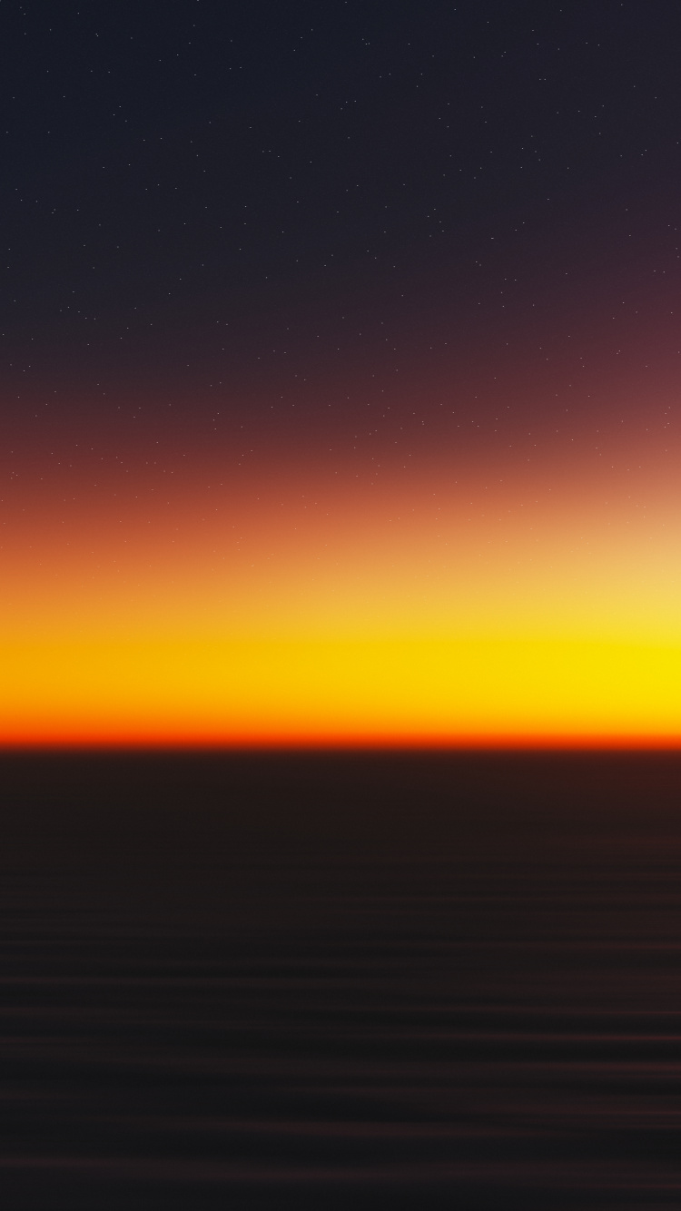 Sunset, Horizon, Cloud, Sunrise, Sea. Wallpaper in 750x1334 Resolution