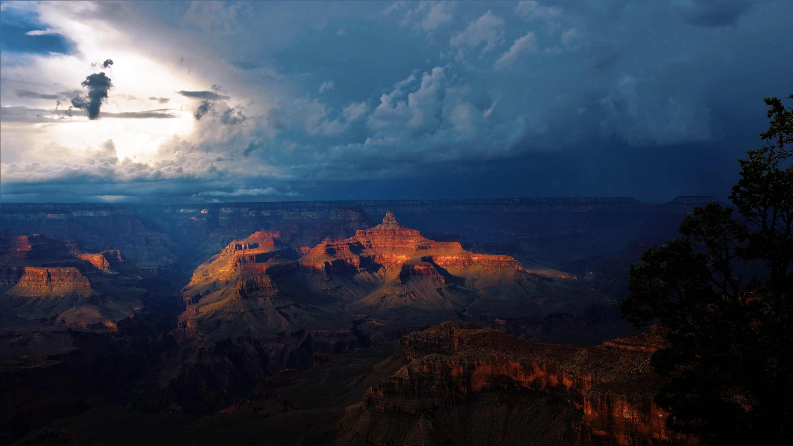 Grand Canyon, Canyon, Nature, Cloud, Natural Landscape. Wallpaper in 2560x1440 Resolution