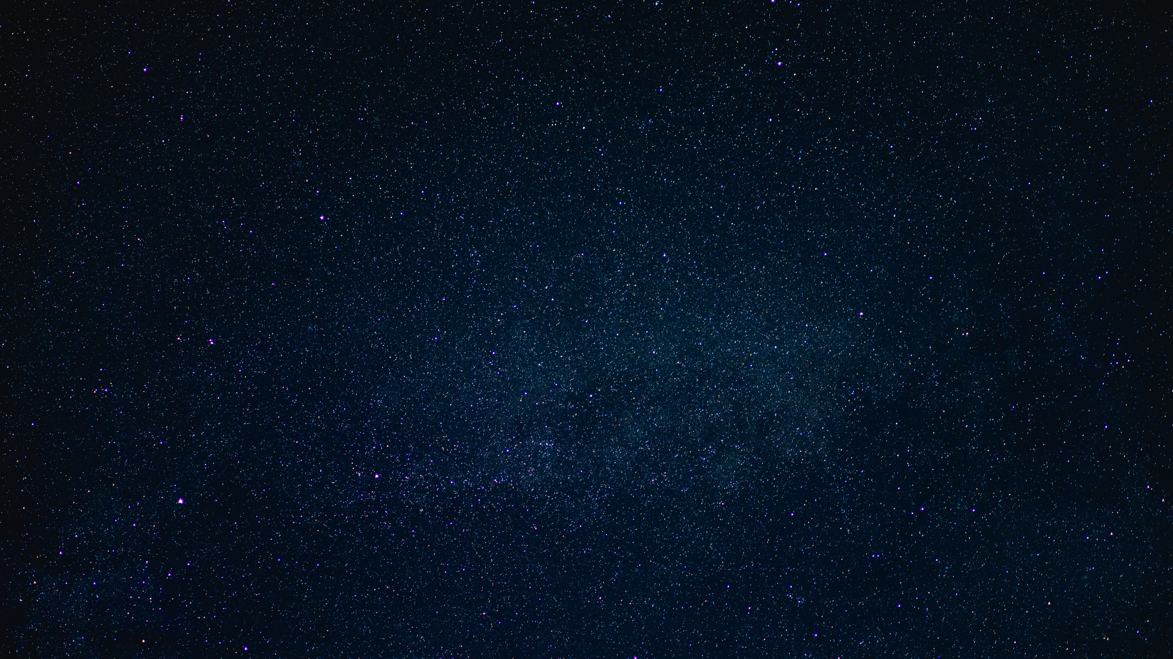 Nuit Étoilée Noire et Bleue. Wallpaper in 3840x2160 Resolution