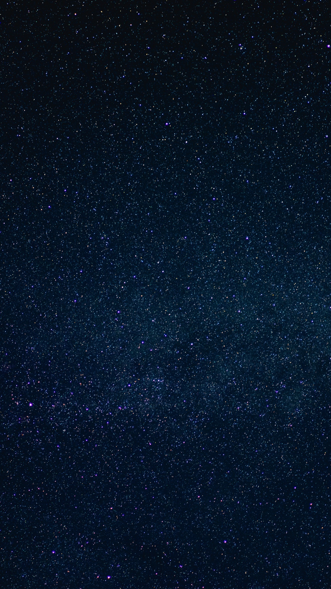 Schwarz-blaue Sternennacht. Wallpaper in 1080x1920 Resolution
