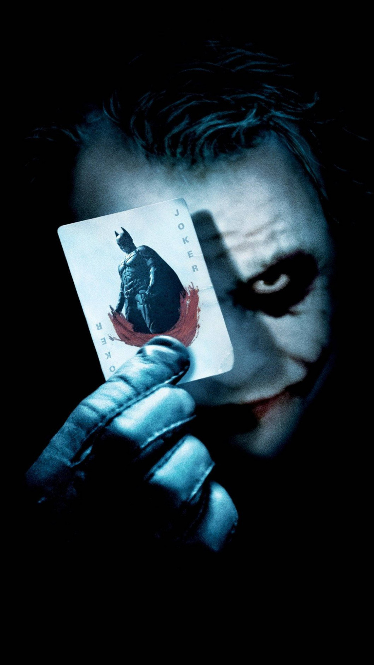 Joker, Der Dunkle Ritter, Poster, The Dark Knight, Heath Ledger, Joker, Batman. Wallpaper in 750x1334 Resolution