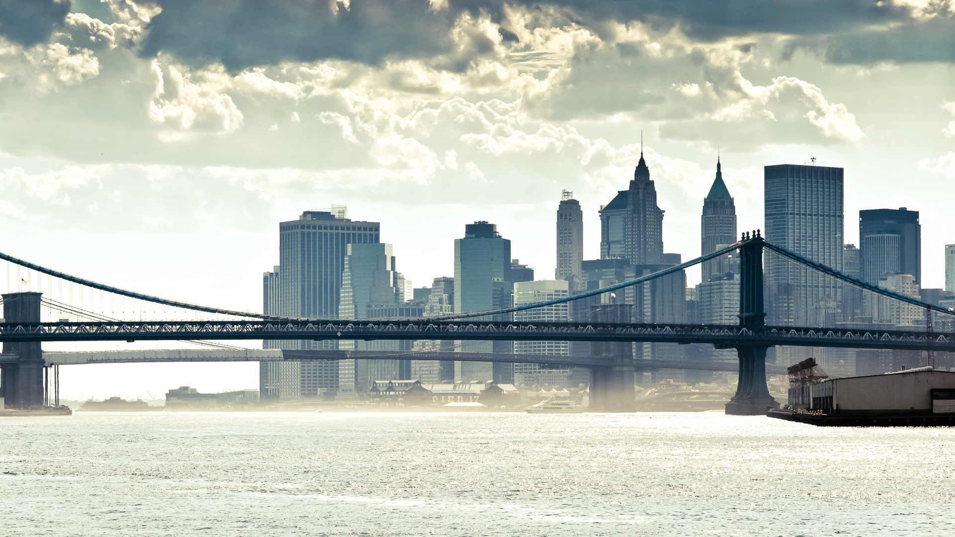 Bridge Over Water Near City Buildings During Daytime. Wallpaper in 1920x1080 Resolution