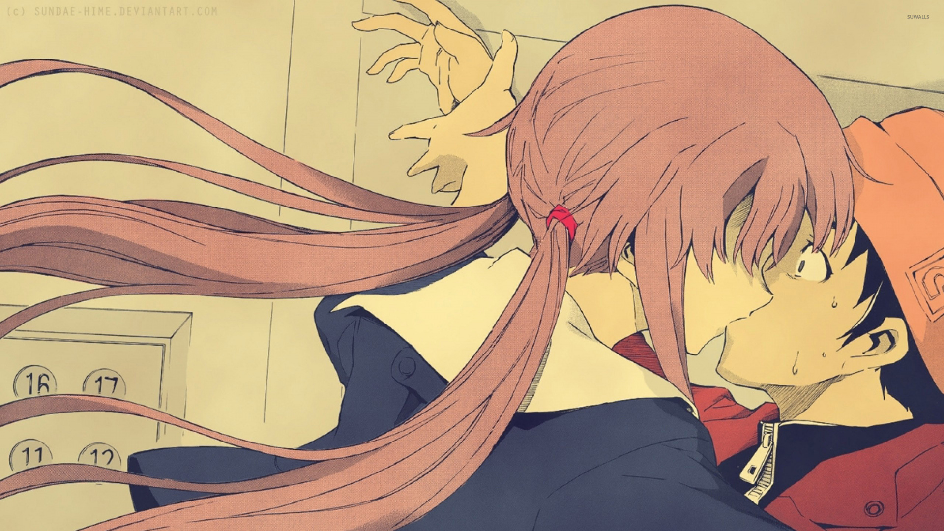 Braunhaariger Männlicher Anime-Charakter. Wallpaper in 1920x1080 Resolution