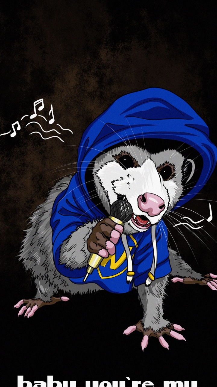 Cartoon, Sleeve, Gesture, Dog Breed, Headgear. Wallpaper in 720x1280 Resolution