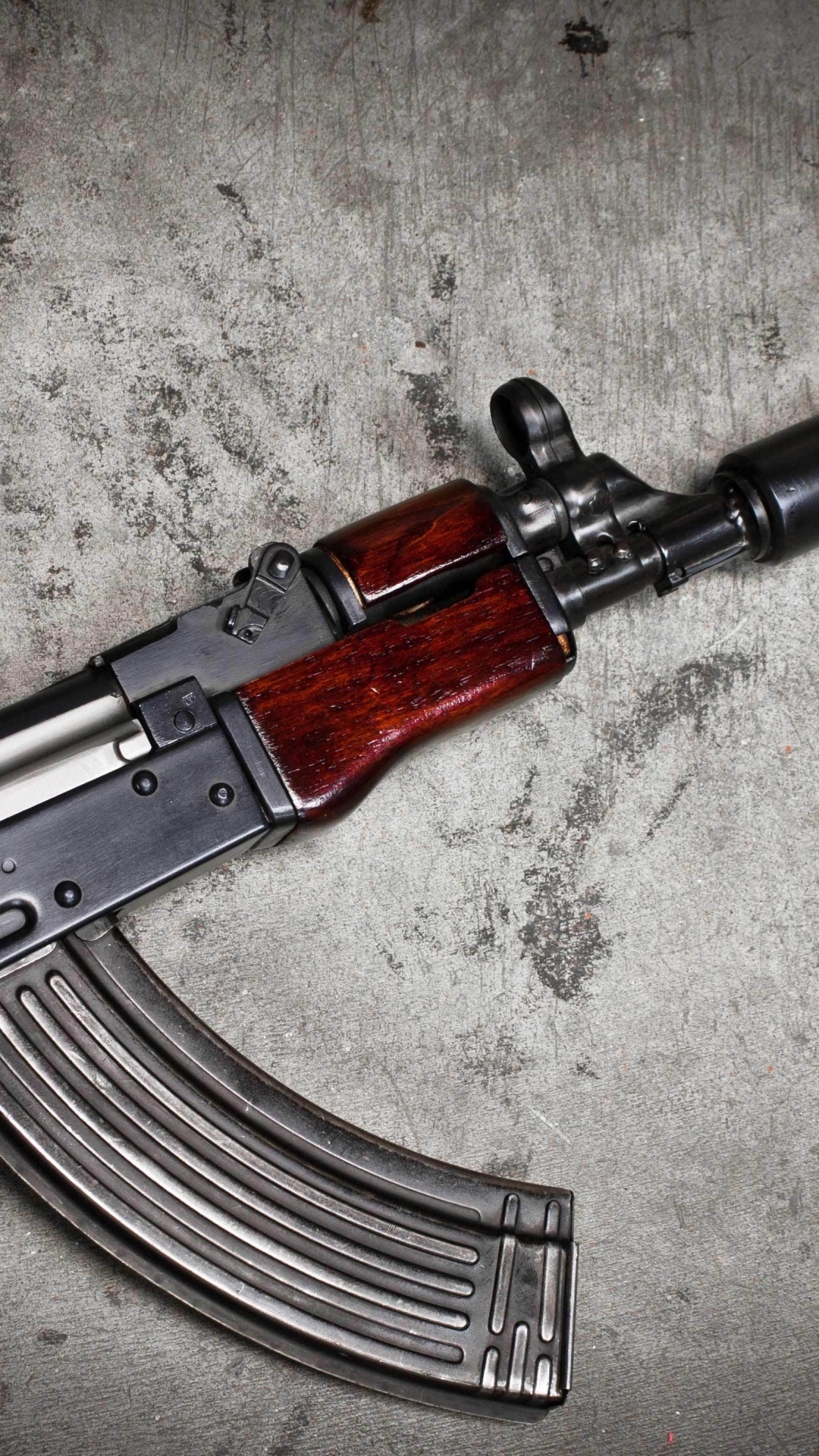 Ak-74, AKS-74U, Gun, Firearm, Trigger. Wallpaper in 1080x1920 Resolution