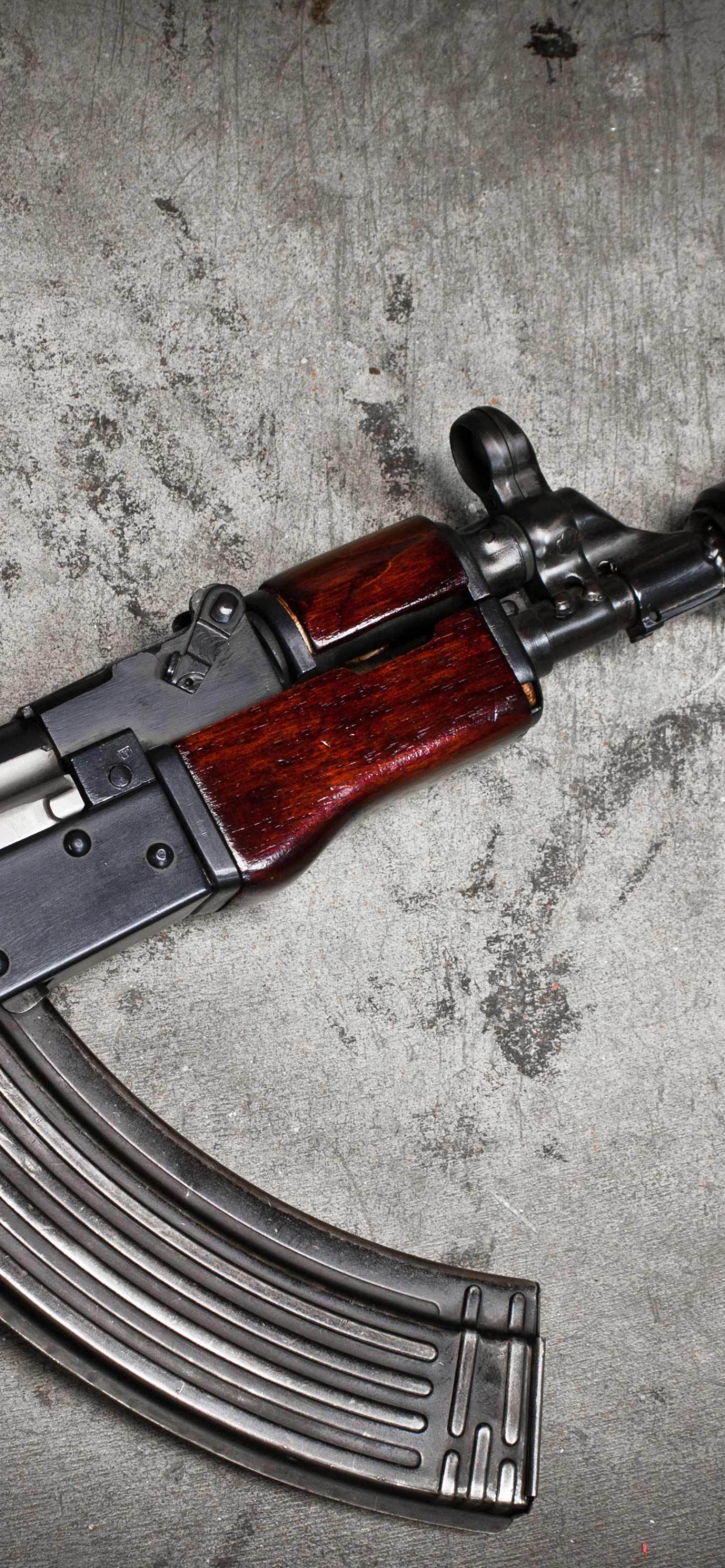 Ak-74, AKS-74U, Gun, Firearm, Trigger. Wallpaper in 1242x2688 Resolution