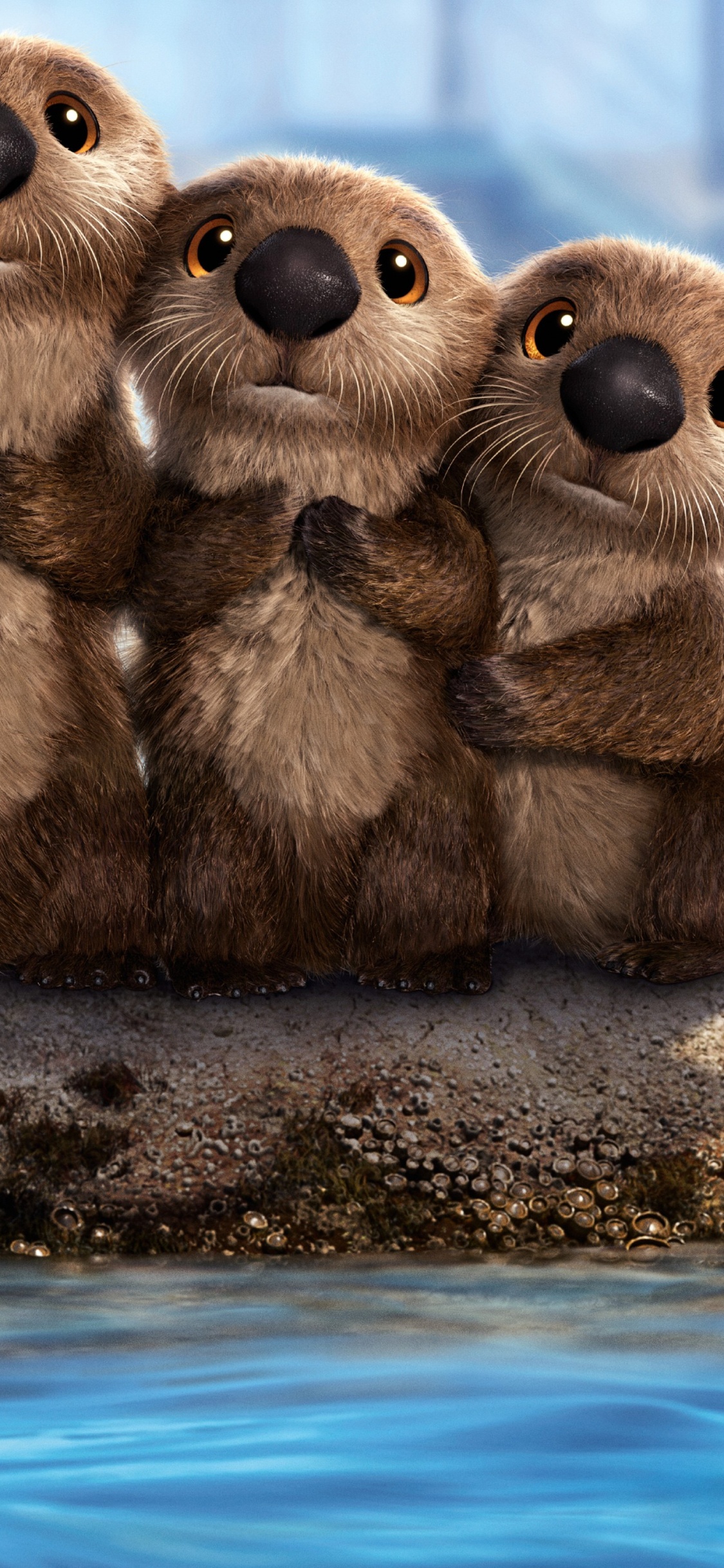 Suche Nach Dory Beaver, Pixar, Animation, The Walt Disney Company, Wasser. Wallpaper in 1125x2436 Resolution