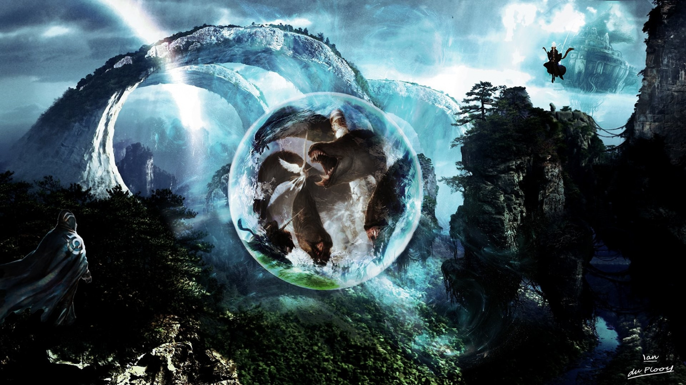 Neytiri, Pica, Magic The Gathering, Mecha, Ilustración. Wallpaper in 1366x768 Resolution