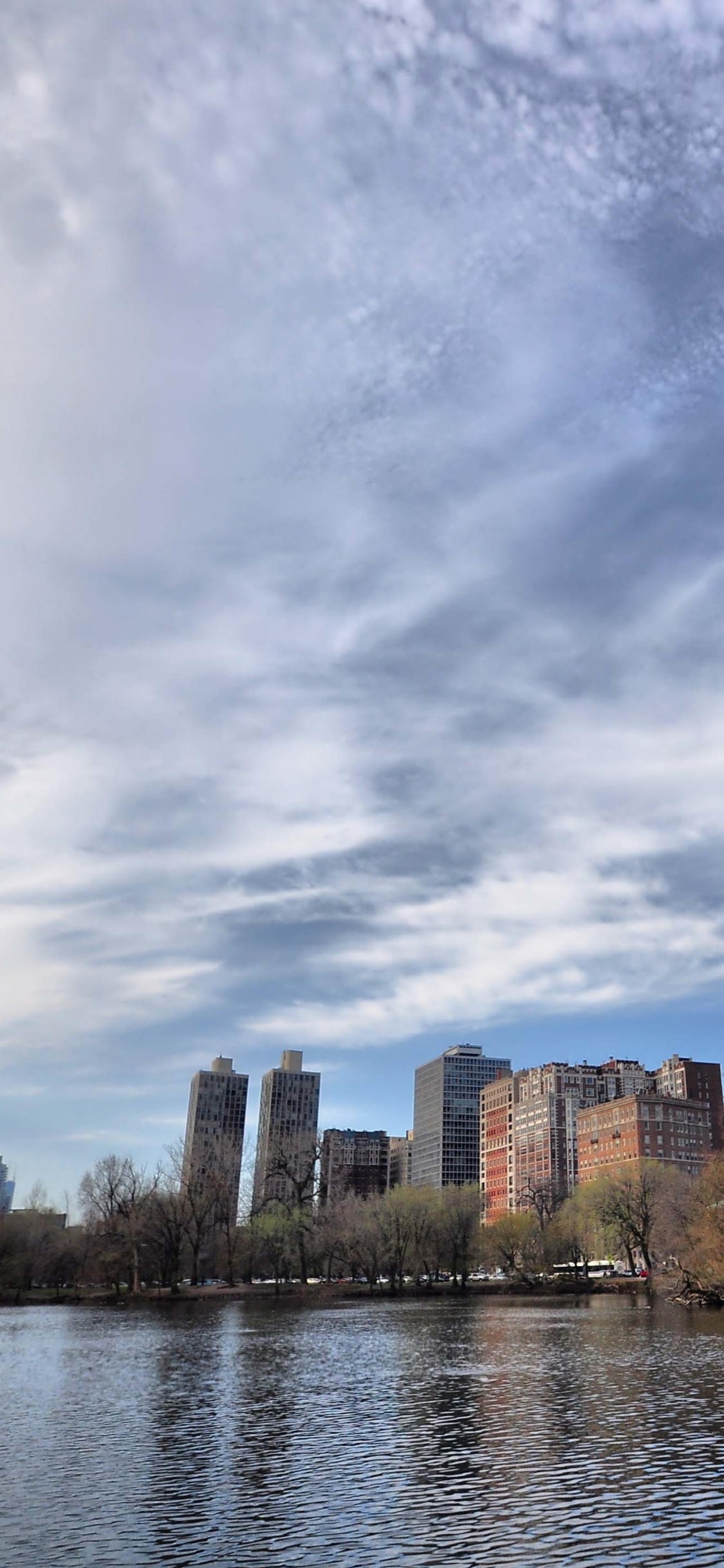 Chicago, Paisaje Urbano, Área Urbana, Horizonte, Reflexión. Wallpaper in 1125x2436 Resolution