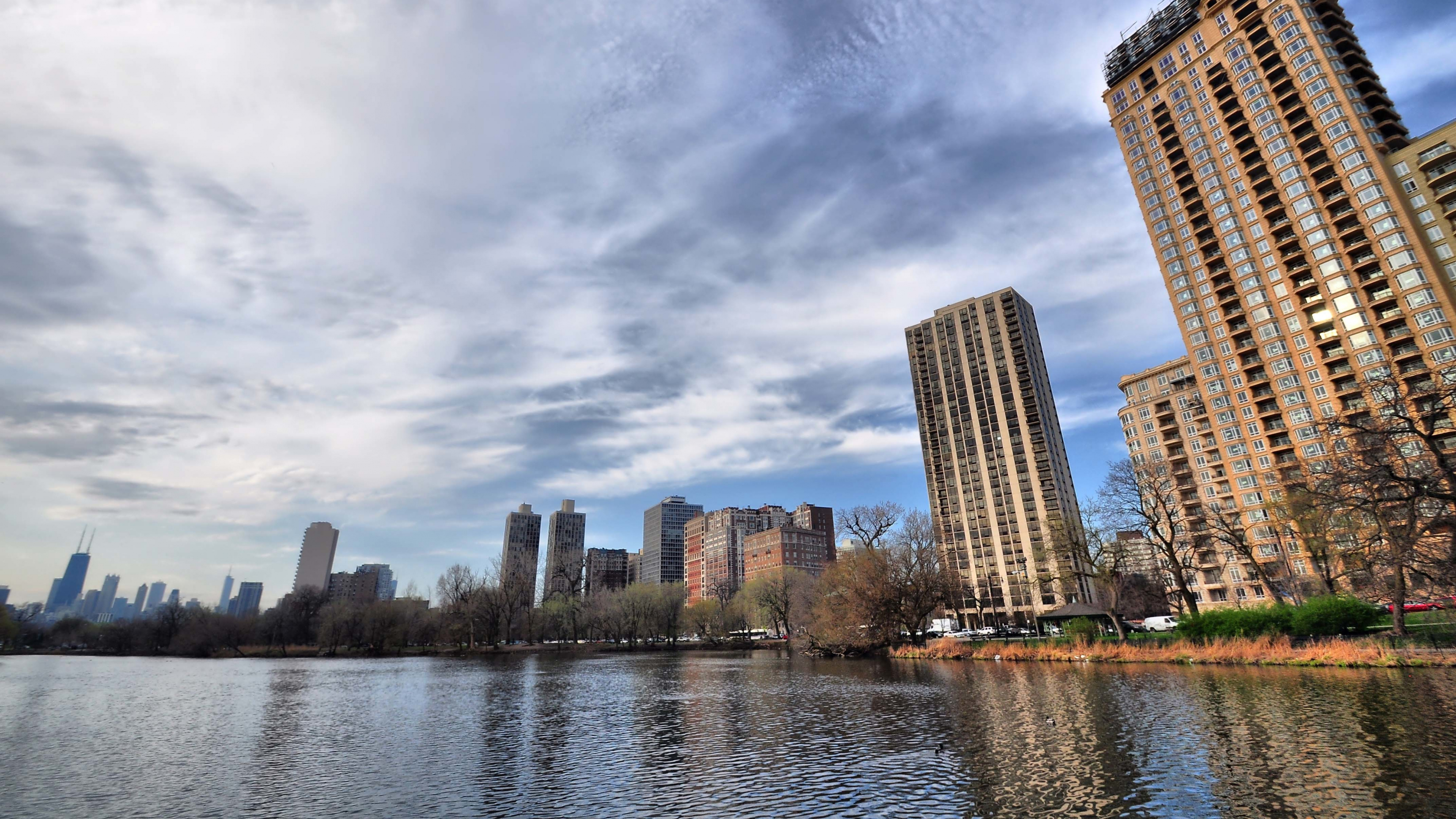 Chicago, Wolkenkratzer, Stadtlandschaften, Stadtgebiet, Tageszeit. Wallpaper in 3840x2160 Resolution