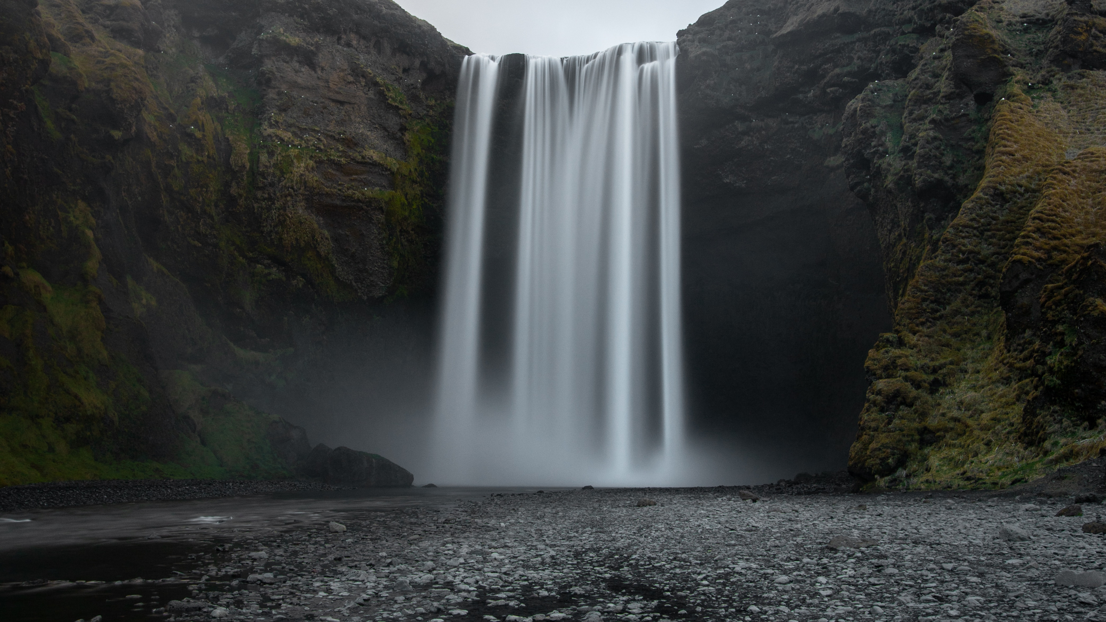 Waterfall, Watercourse, Natural Landscape, Meter, Fjord. Wallpaper in 3840x2160 Resolution